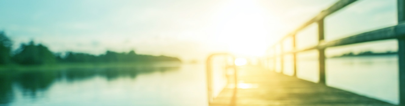 evening sunset on a dock